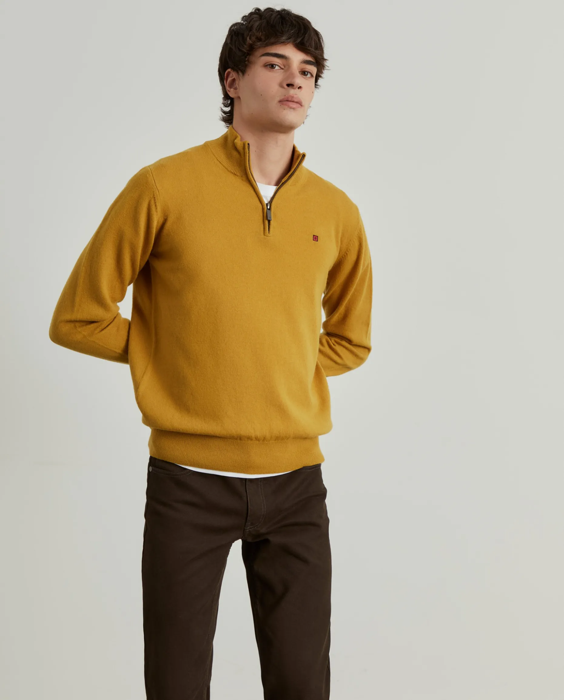 Camisola de lã com fecho|LION OF PORCHES New