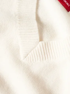 Camisola de lã decote em V|LION OF PORCHES Flash Sale