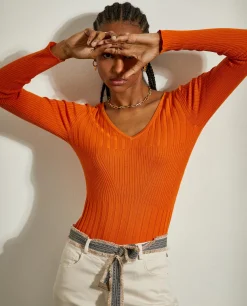 Camisola de malha canelada|LION OF PORCHES Flash Sale