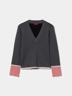 Camisola de malha color block|LION OF PORCHES Best
