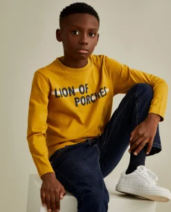 Camisola de malha com branding no peito|LION OF PORCHES Store