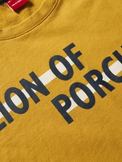 Camisola de malha com branding no peito|LION OF PORCHES Store