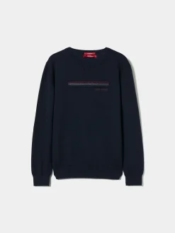 Camisola de malha em algodão e caxemira|LION OF PORCHES Store