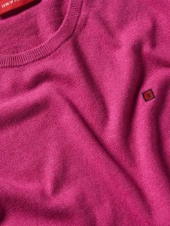 Camisola decote redondo em algodão e caxemira|LION OF PORCHES Clearance