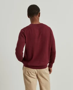 Camisola decote redondo em algodão e caxemira|LION OF PORCHES Store