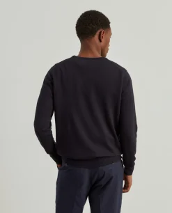 Camisola decote redondo em algodão e caxemira|LION OF PORCHES Best Sale