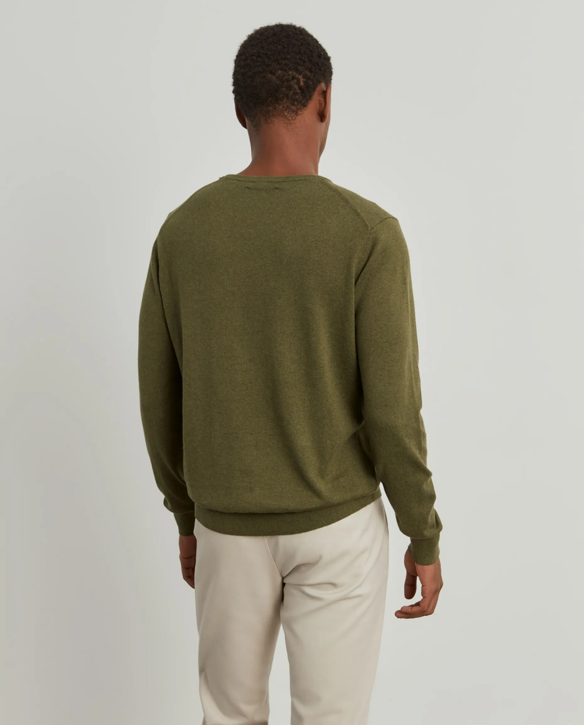 Camisola decote redondo em algodão e caxemira|LION OF PORCHES Cheap