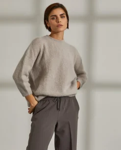 Camisola decote redondo mohair|LION OF PORCHES Sale