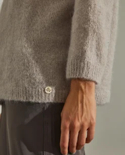 Camisola decote redondo mohair|LION OF PORCHES Sale