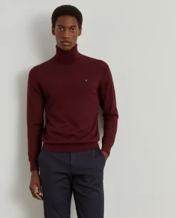 Camisola gola alta 100% lã merino|LION OF PORCHES Fashion
