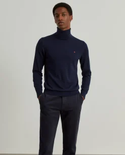 Camisola gola alta 100% lã merino|LION OF PORCHES Outlet