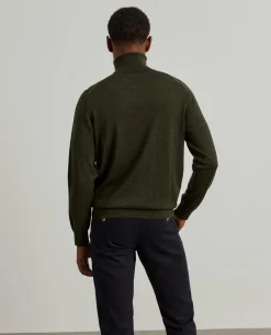 Camisola gola alta 100% lã merino|LION OF PORCHES Fashion
