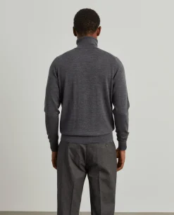 Camisola gola alta 100% lã merino|LION OF PORCHES Flash Sale