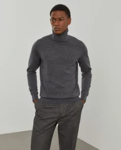Camisola gola alta 100% lã merino|LION OF PORCHES Flash Sale