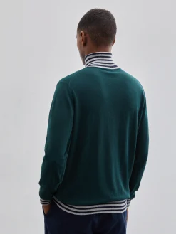 Camisola gola alta com detalhe de riscas|LION OF PORCHES Hot