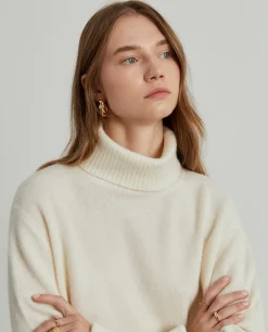 Camisola gola alta mistura de lã e alpaca|LION OF PORCHES Cheap
