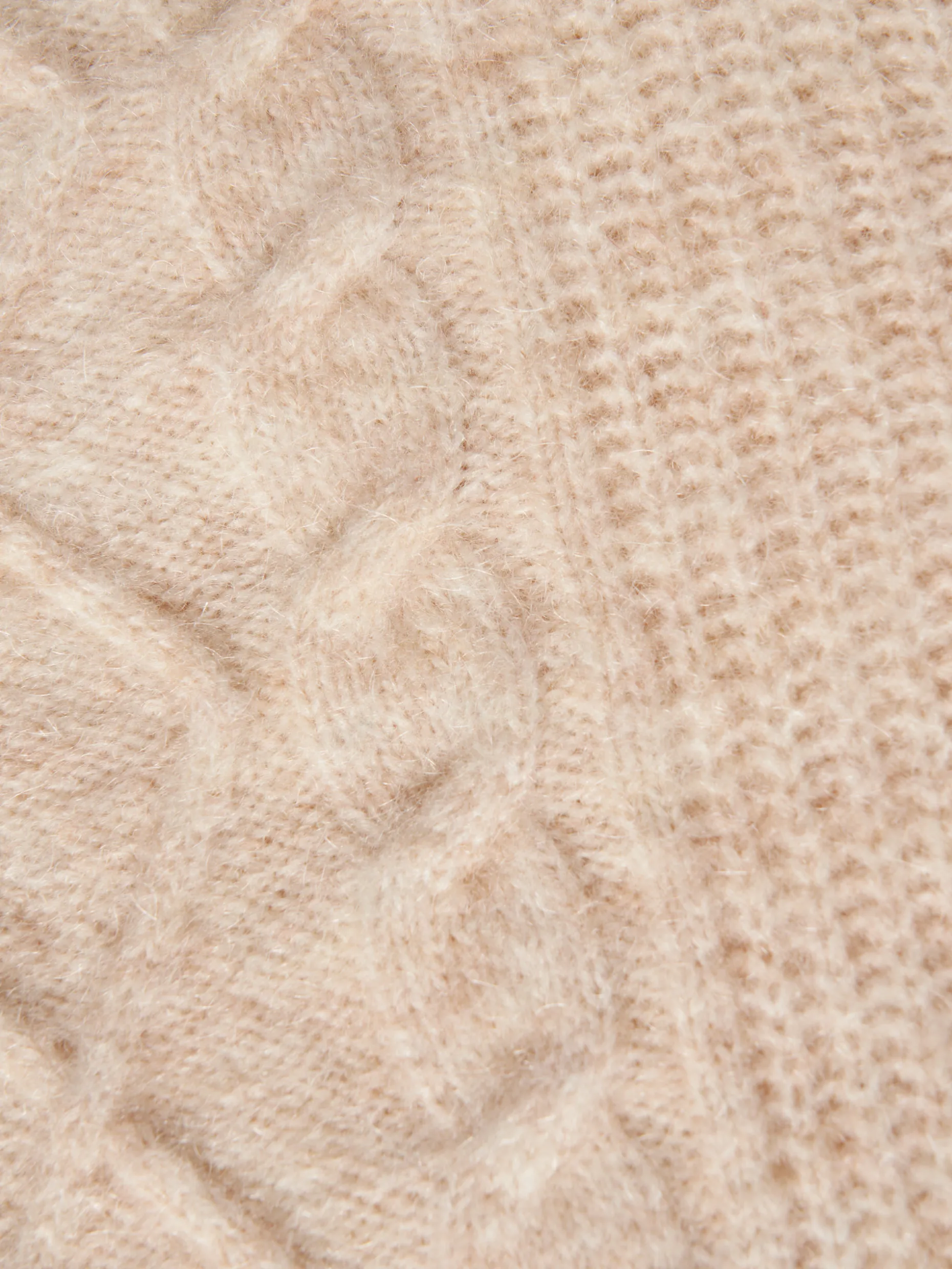 Camisola malha entrançada mistura de lã e mohair|LION OF PORCHES Shop