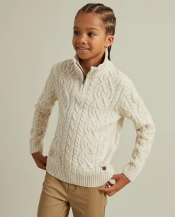 Camisola malha tricotada com fecho|LION OF PORCHES Sale