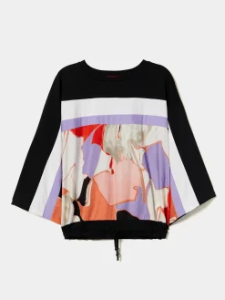 Camisola manga 3/4 com estampado|LION OF PORCHES Flash Sale