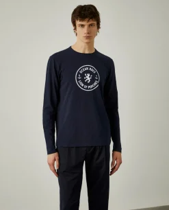 Camisola manga comprida com estampado|LION OF PORCHES Sale