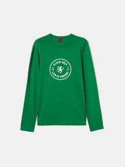 Camisola manga comprida com estampado|LION OF PORCHES New