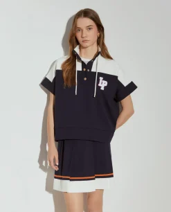 Camisola manga curta malha bicolor|LION OF PORCHES Flash Sale