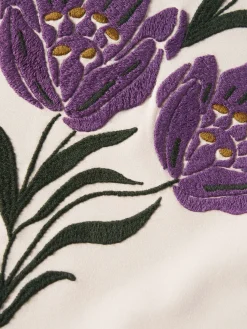 Camisola meia gola com bordado floral|LION OF PORCHES Sale