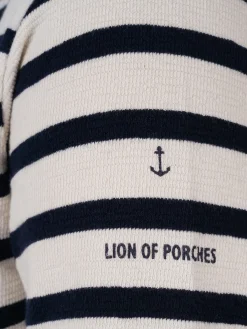Camisola para homem bicolor com riscas e gola redonda|LION OF PORCHES Hot