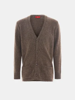 Cardigan bicolor mistura de lã|LION OF PORCHES Best Sale