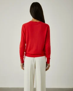 Cardigan clássico com botões em contraste|LION OF PORCHES Discount
