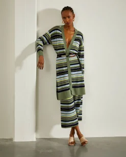 Cardigan de riscas|LION OF PORCHES Sale