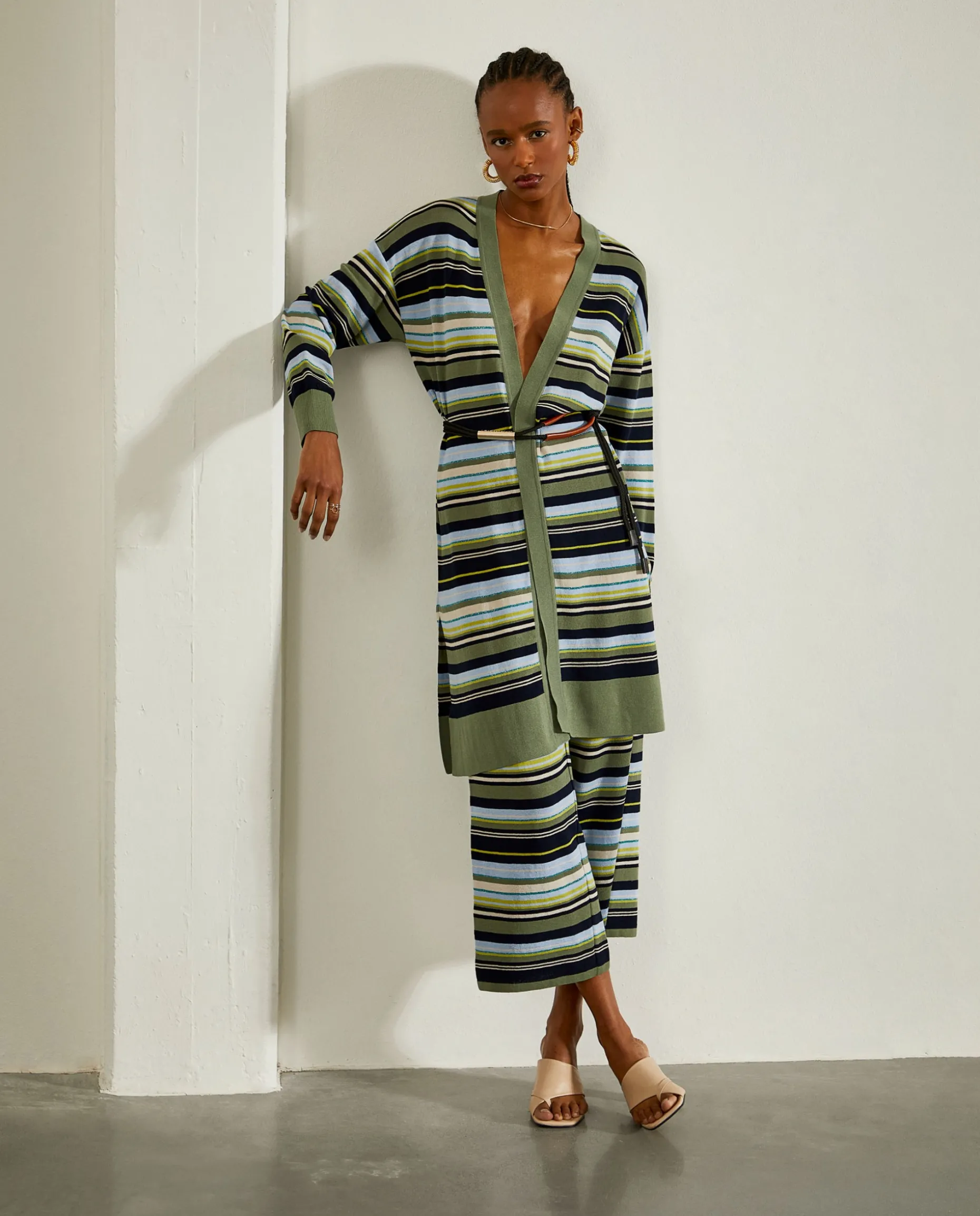 Cardigan de riscas|LION OF PORCHES Sale