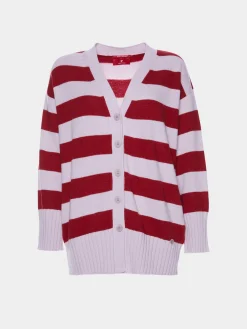 Cardigan riscas lã e caxemira|LION OF PORCHES Discount