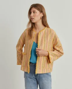 Casaco em Tweed Colorido|LION OF PORCHES Online