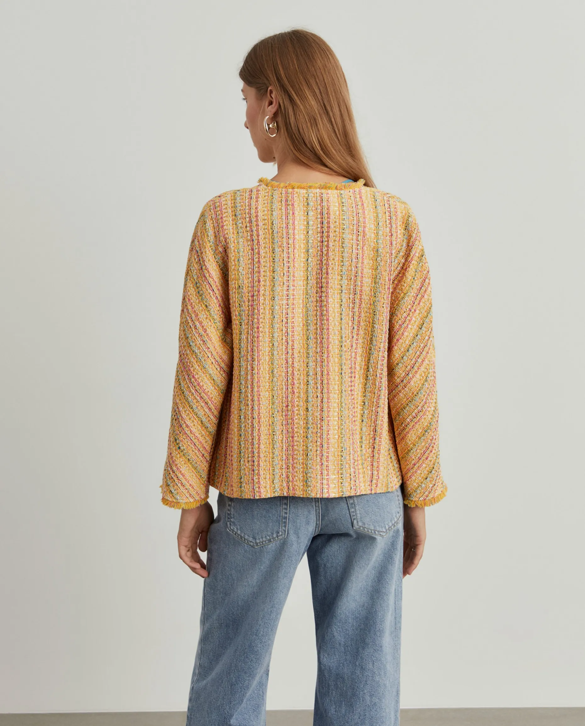Casaco em Tweed Colorido|LION OF PORCHES Online