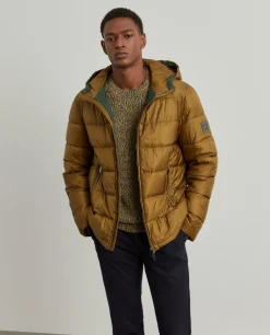 Casaco técnico acolchoado com capuz|LION OF PORCHES Store