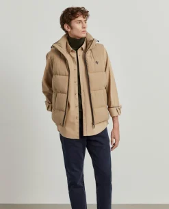 Colete acolchoado com capuz|LION OF PORCHES Flash Sale