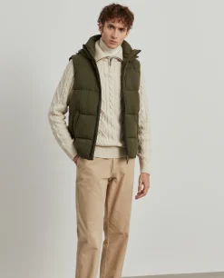 Colete acolchoado com capuz|LION OF PORCHES Fashion