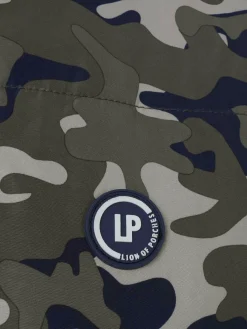 Colete reversível com padrão tropa e bolsos|LION OF PORCHES Store