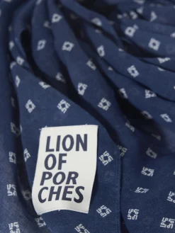 Echarpe para homem de linho e algodão com padrão|LION OF PORCHES Sale