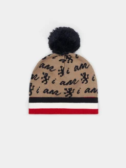 Gorro com pompom e branding all over|LION OF PORCHES Shop
