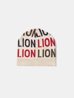 Gorro de algodão e caxemira com lettering|LION OF PORCHES Best