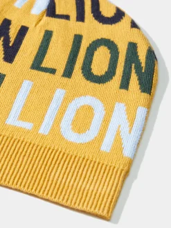 Gorro de algodão e caxemira com lettering|LION OF PORCHES Fashion