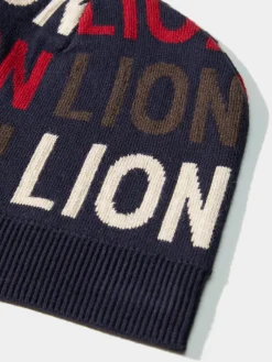 Gorro de algodão e caxemira com lettering|LION OF PORCHES Store