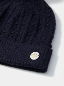 Gorro em malha tricotada com pompom|LION OF PORCHES Shop