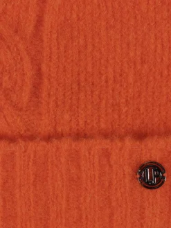 Gorro trançado laranja|LION OF PORCHES Online