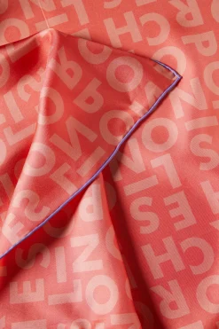 Lenço de seda com logotipo|LION OF PORCHES Store
