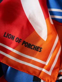 Lenço de seda estampado mulher|LION OF PORCHES Best Sale
