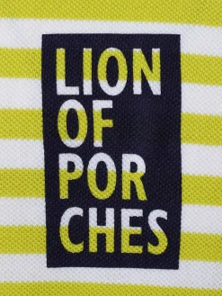Macacão às riscas sem mangas com estampado|LION OF PORCHES Clearance