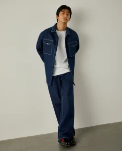 Overshirt denim x Paatiff|LION OF PORCHES Store